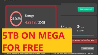 Unlimited Storage on Mega || tamper Monkey screenshot 3