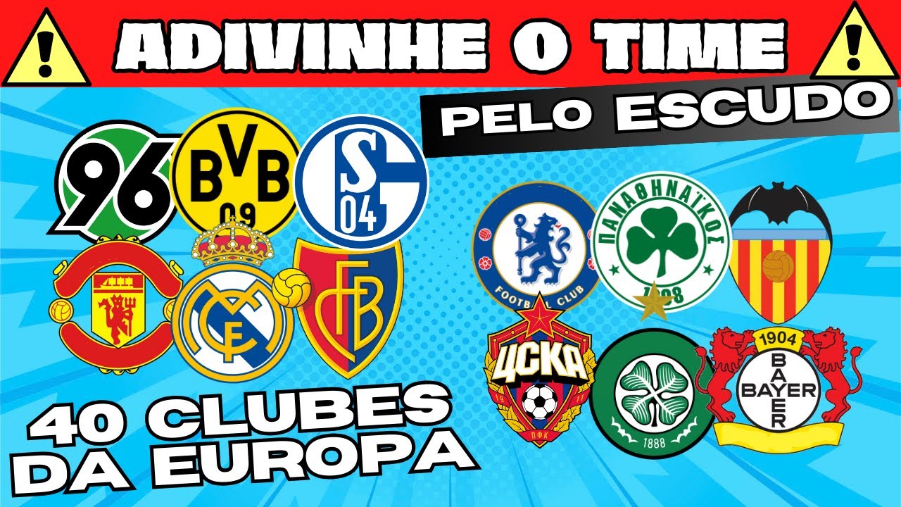 ADIVINHE O TIME PELO ESCUDO - QUIZ DE FUTEBOL 2023 