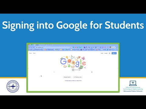 WPS Signing Into Google for Students