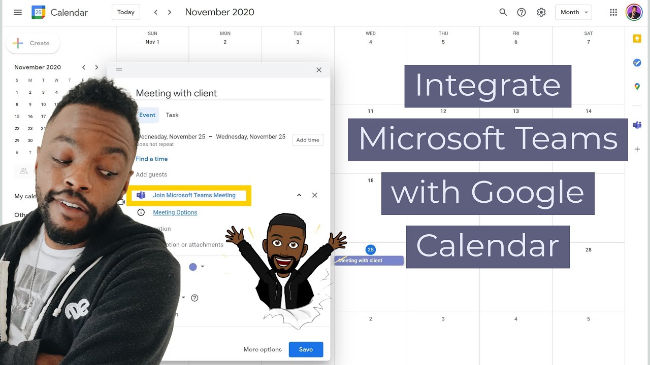 Integrate Microsoft Teams With Google Calendar YouTube
