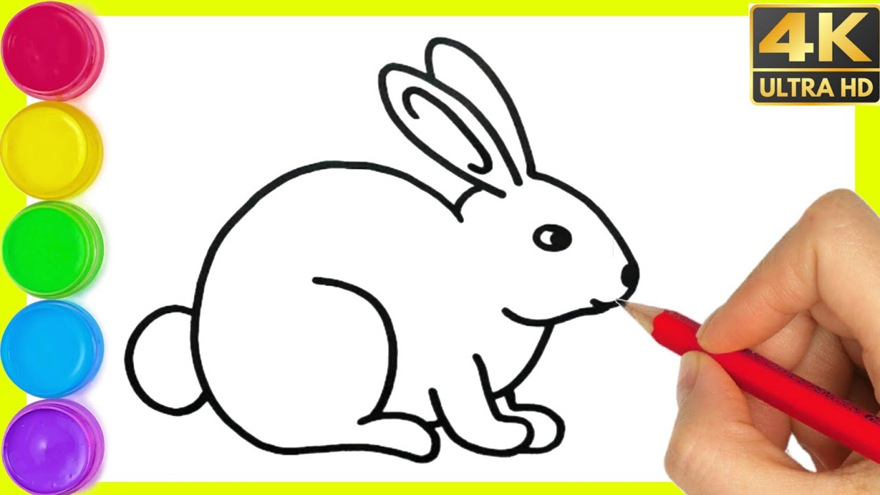 how to draw rabbit drawing easy step by step@DrawingTalent - YouTube-nextbuild.com.vn