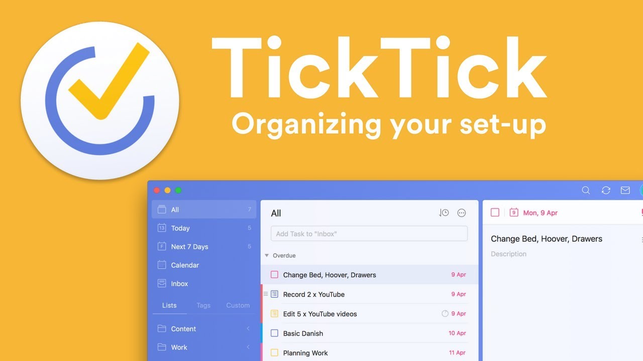 TickTick: How I'd Organize TickTick - YouTube
