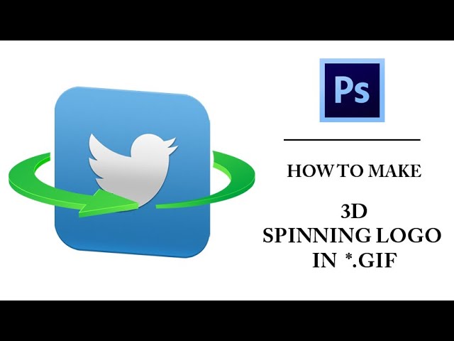 Make a 3d spinning gif for your 2d logo by Vyouttar