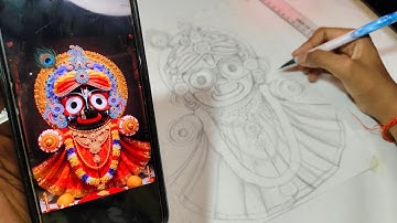 Jagannath Drawing | Outline Tutorial | Step By Step 😍