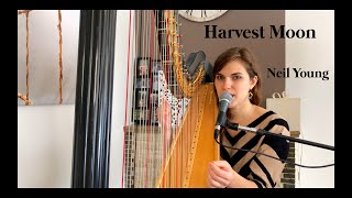 Harvest Moon  Neil Young (Harp Cover // Pia Salvia)