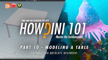 Learn Houdini: Howdini101 - 010 - Modeling a Table