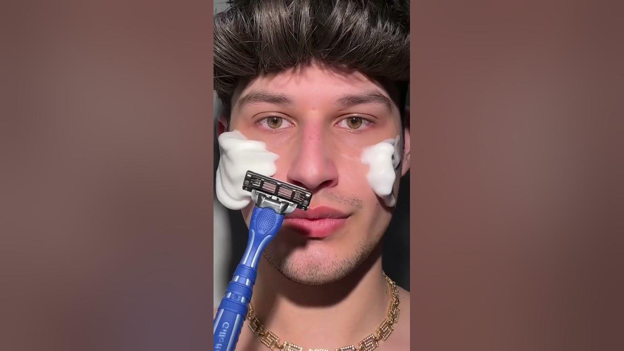 I just use water or I dry shave normally 🥲 shaving shavingfoam beauty fy YouTube