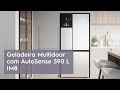 Geladeira electrolux multidoor efficient com autosense 590 l branca im8