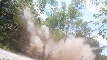 Dynamiting Tree Stumps