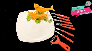 HƯỚNG DẪN TỈA CÁ HEO BẰNG BÍ ĐỎ ĐẸP MẮT VÀ DỄ LÀM