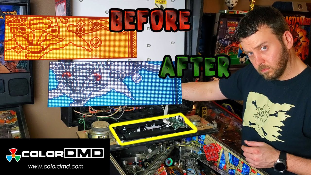 How to Install a ColorDMD in Your Pinball Machine - YouTube