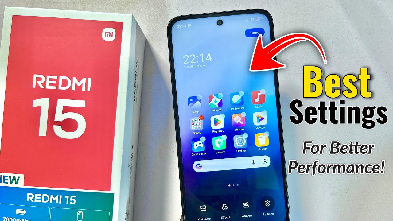 Best Settings of the Redmi 15! 