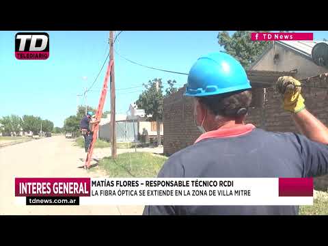 MATIAS FLORES   RESPONSABLE TECNICO RCDI   LA FIBRA OPTICA SE EXTIENDE EN LA ZONA DE VILLA MITRE 27