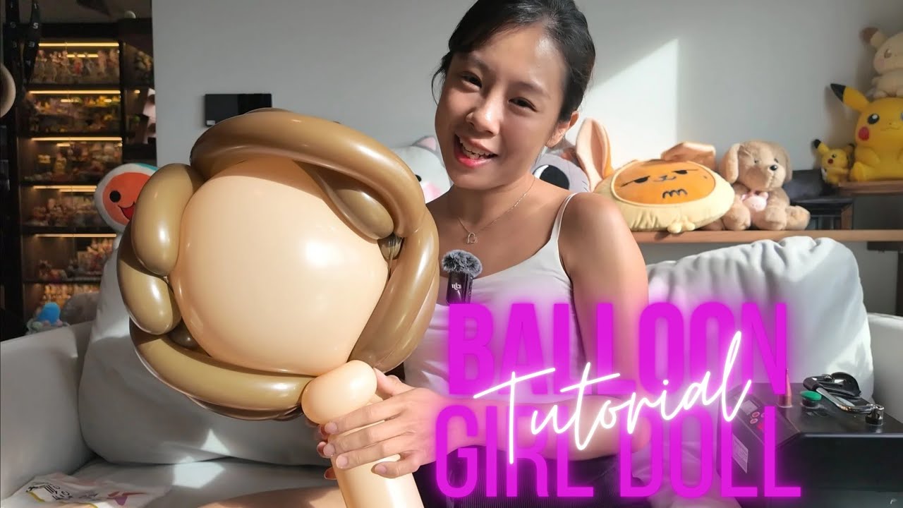 Learn How to Make a Balloon Girl Doll Head | Balloon Twisting Tutorial