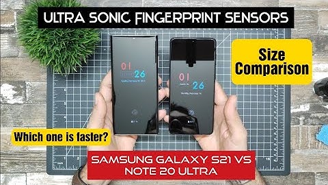 Samsung Galaxy S21 vs Galaxy Note 20 Ultra Fingerprint Sensors | Which one is faster?