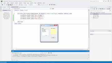 ListBox and Label Demo in Visual Basic