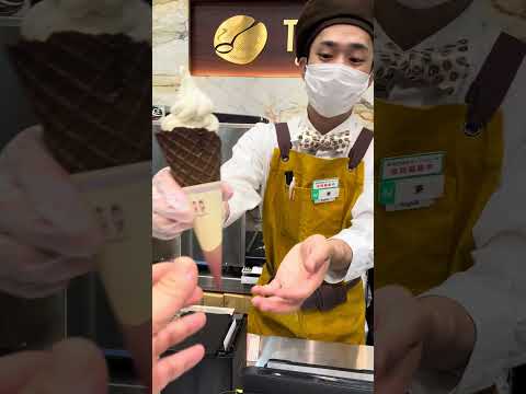 Japanese Hokkaido ice cream - Osaka Travel