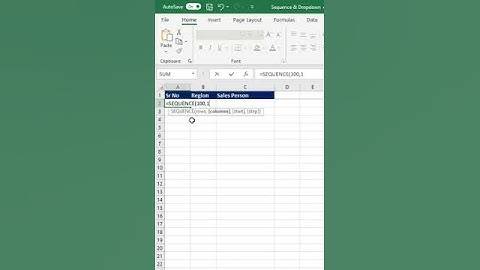 #viral #shorts #shortsvideo . Sequence #Excel formula for quick numbering