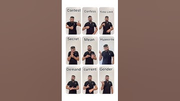 Basic words in English-Learn Indian sign language #deaf #deafcommunity #signlanguage #shorts #youtub