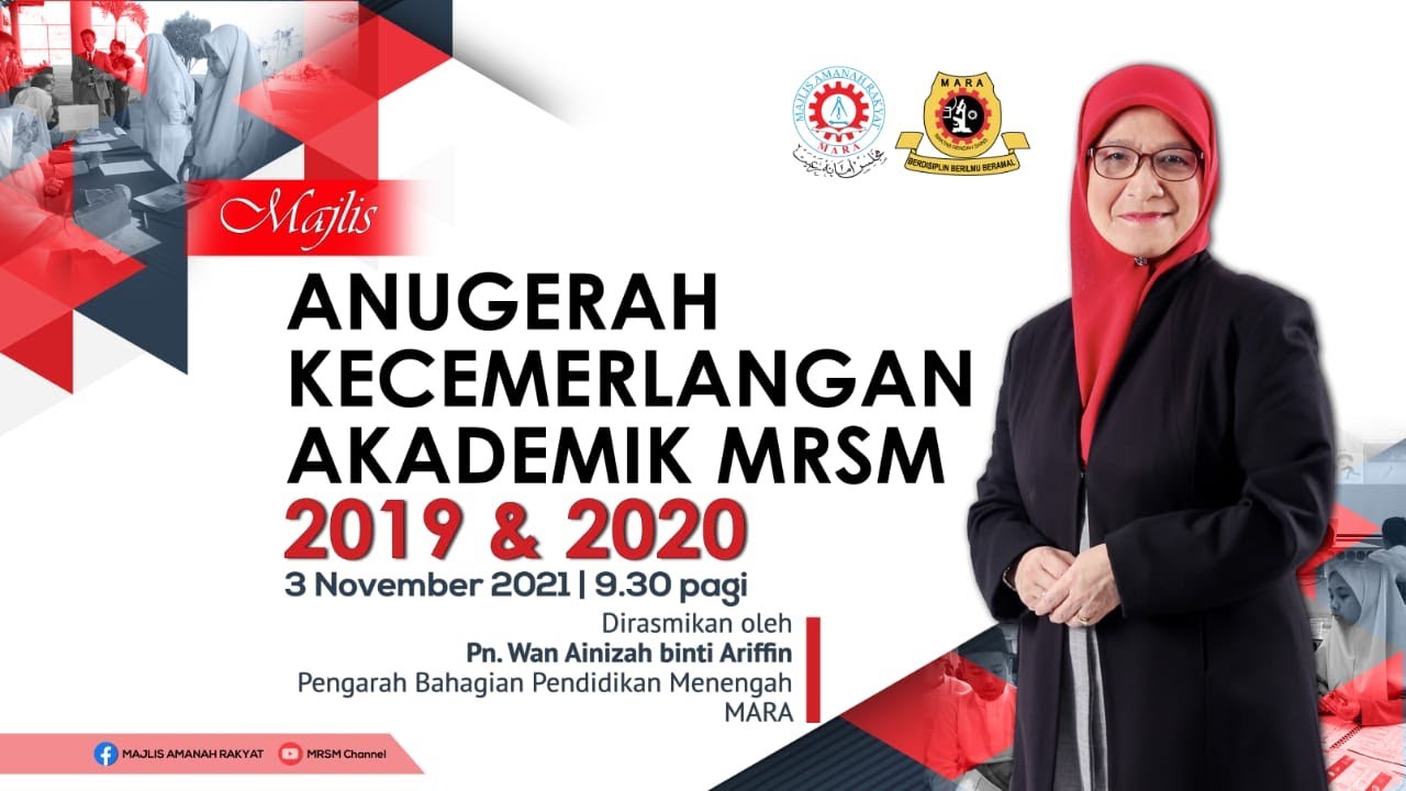 Majlis Anugerah Kecemerlangan Akademik Mrsm 2019 2020 Youtube