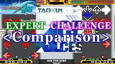 【DDR A】 ACE FOR ACES [SP CHALLENGE / EXPERT] 譜面比較