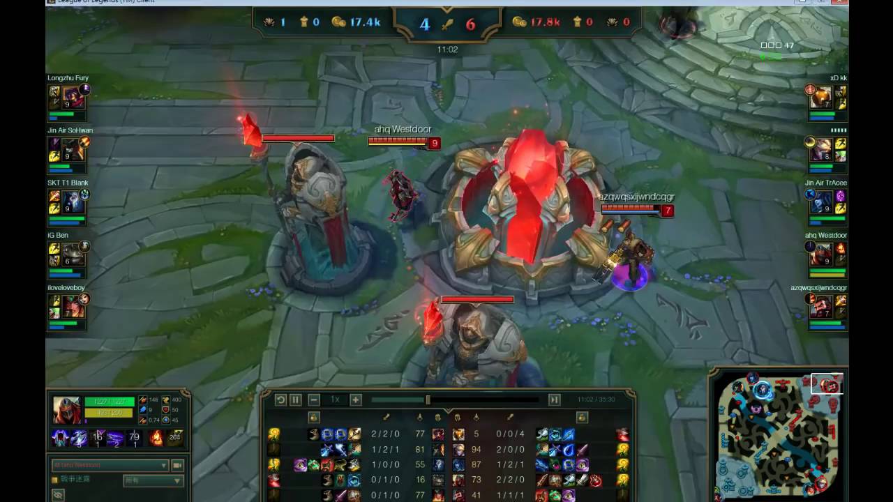 AHQ Westdoor - ZED vs Longhzu Fury VIKTOR - Mid - Patch 6.13- KR SoloQueue Replay