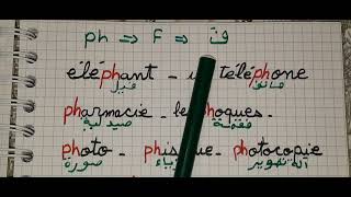 تعلم قراءة كلمات فرنسية تتضمن حرف (ph//qu )للمبتدئين