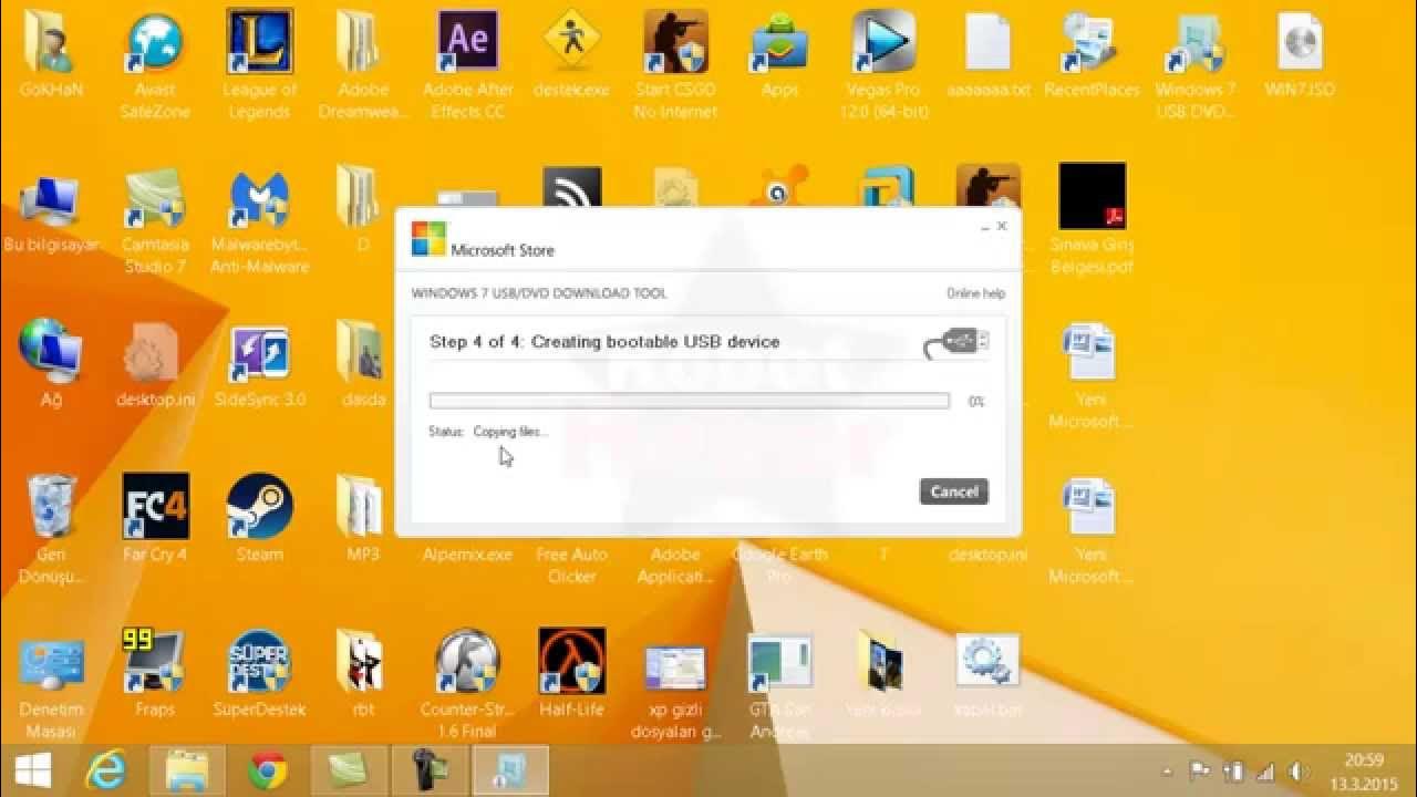 Usb flash disk windows 7 / 8 / 8.1 boot yapma YouTube