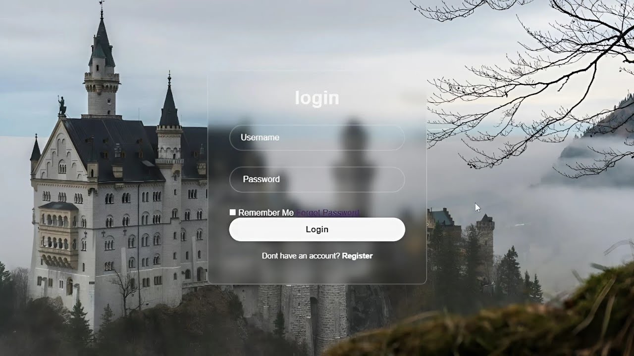 How to make a login page using by Html & Css | Tech With Huzaif | #code ...