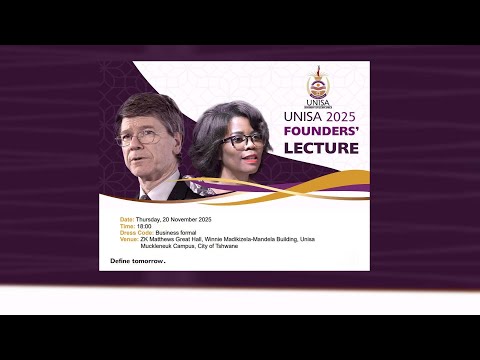 UNISA 2025 FOUNDERS LECTURE