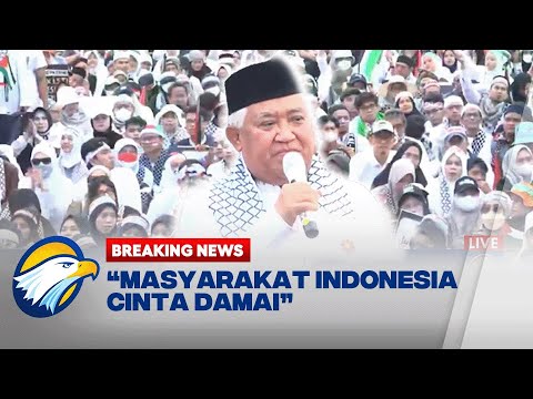 Din Syamsuddin: Aksi Ini Adalah Bentuk Kebersamaan Kita Masyarakat Indonesia Yang Cinta Damai