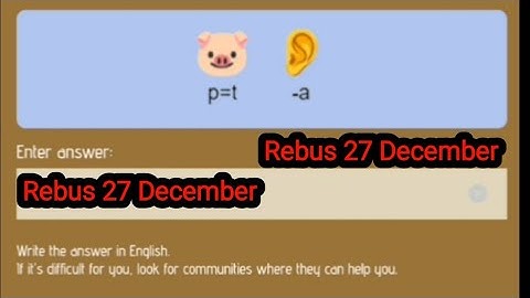 Rebus Of The Day Zoo 27 December | rebus of the day code