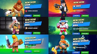 Brawl Stars - All Bull Skins Unlock Animations! 🐂🔥 (Full Showcase)