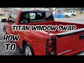 TITAN WINDOW SWAP IN A SILVERADO #TITANWINDOWSWAP #SUNROOF #SINGLECAB #DOUBLESUNROOF #SUNROOFINSTALL