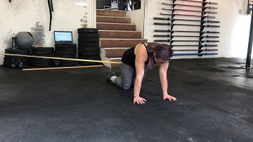 The Gym - Quadruped Hip Internal Rotation w/Band Distraction