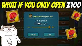 Quickest Chest Opening!! What if you Just Open CHAMP Boxes in 100s?? | Lords Mobile screenshot 3