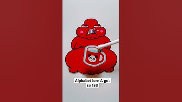 Alphabet lore A got so fat! Fixing & transforming into superhero A #alphabetlore #shorts #alphabet