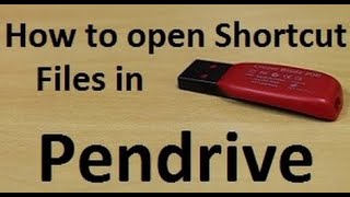 HOW TO OPEN SHORTCUT FILES IN VIRUS AFFECTED PEN DRIVES, HDD, EXTERNAL HDD WITHOUT ANY SOFTWARE screenshot 3
