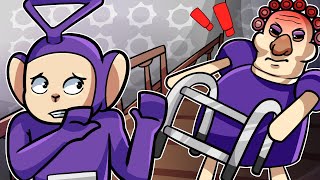 ESCAPE FROM GRUMPY GRANNY! | Tinky Winky Plays: Roblox Escape GRUMPY GRAN OBBY