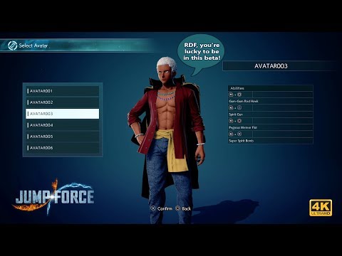 【Jump Force】Select Avatar