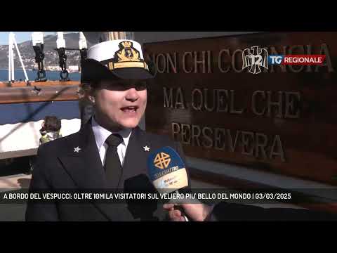 A BORDO DEL VESPUCCI: OLTRE 10MILA VISITATORI SUL VELIERO PIU' BELLO DEL MONDO | 03/03/2025