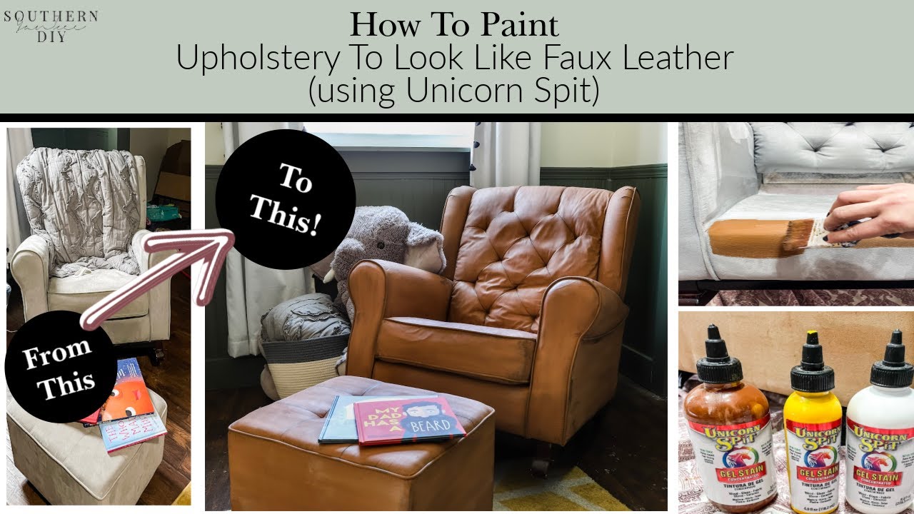 How to Spray Paint Leather so you can Sit On It › Redoux Interiors