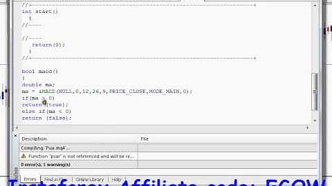 Mql4 Programming tutorial 28   Using MACD indicator in your expert advisor