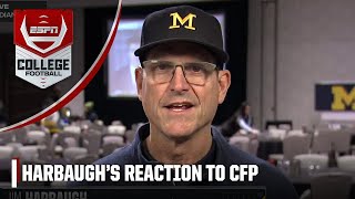 Jim Harbaugh on Michigan’s No. 1 CFP ranking & the meaning of BET | CFP Selection Show