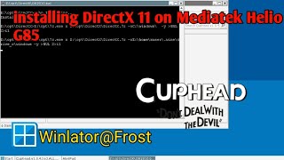 Cuphead Giving Launcher error on mediatek helio g85 Winlator@Frost - DirectX 11 installed screenshot 1