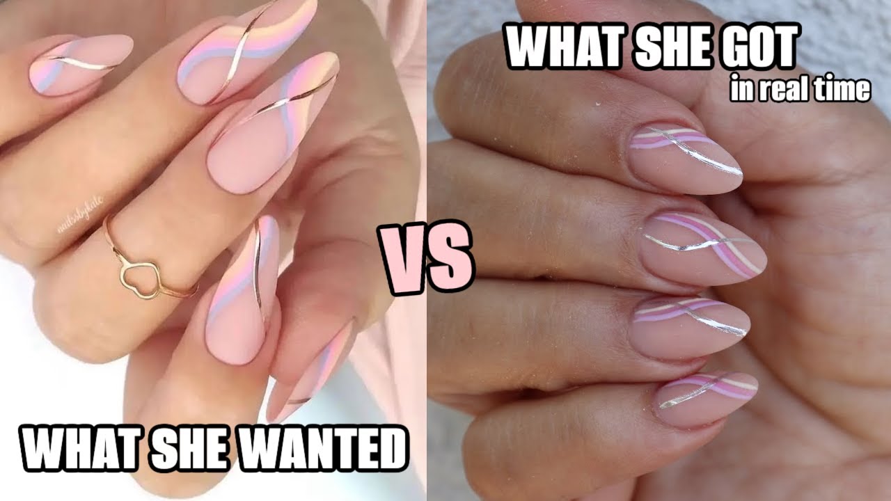 💅🏻 HOW TO DO: HAND PAINTED CHROME LINES - nail design steps & tips