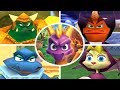 Spyro Trilogy - All Bosses + Cutscenes (No Damage)