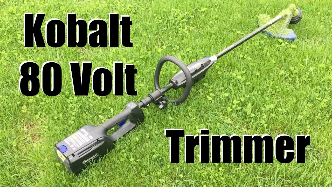 kobalt battery operated weed eater