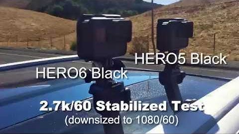 GoPro HERO5 Black vs HERO6 Black Stabilization Comparisons