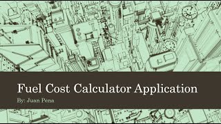 Fuel Cost Calculator Application screenshot 1
